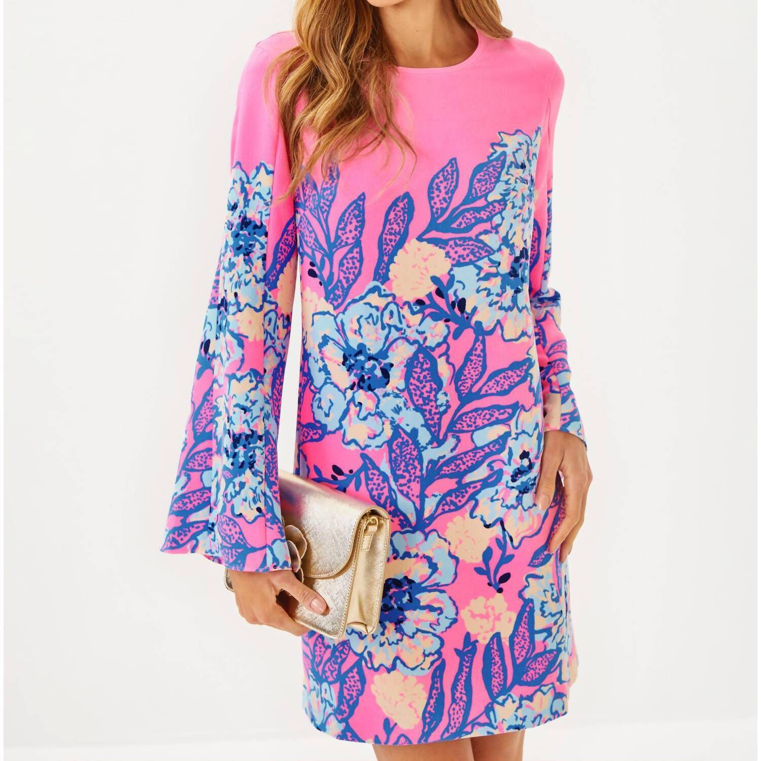 New Lilly Pulitzer Women's Gwenlyn Dress In Multi Totally Koalafied Engeneered